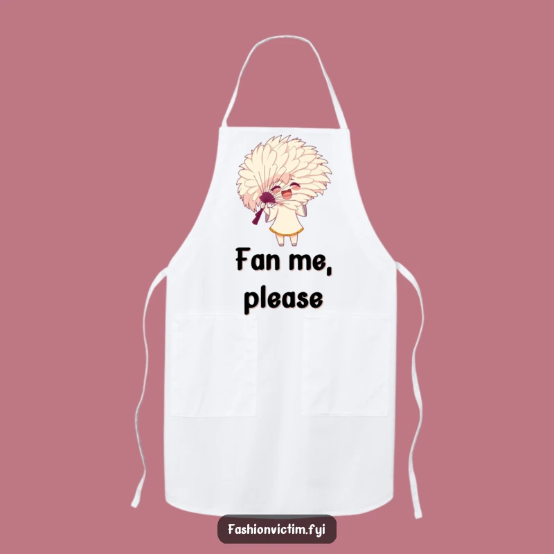 Funny Feathery Fan Apron, Kitchen Fun with Hidden Enthusiasm