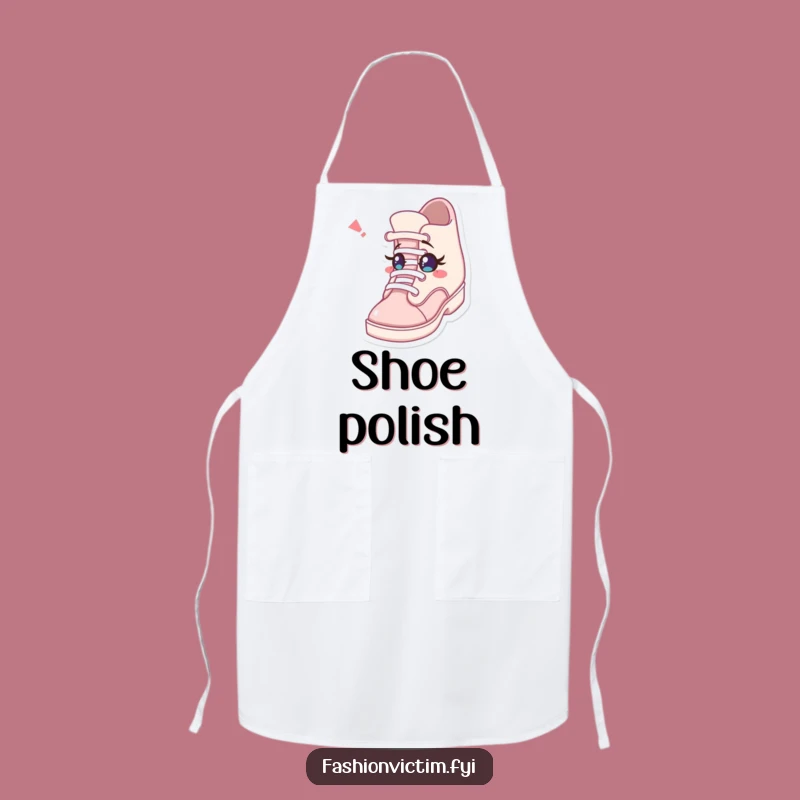 Funny Apron: Tackle Tasks with a Character Surprised by a Winking Shoe