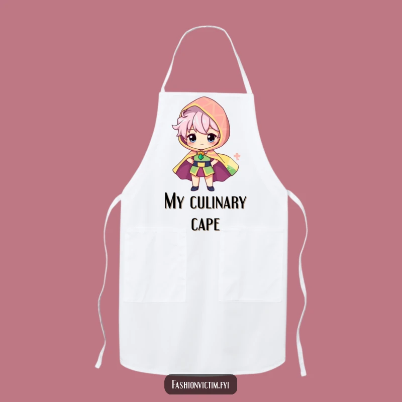 Funny Cape Hero Apron - Proud Character's Dramatic Kitchen Wear