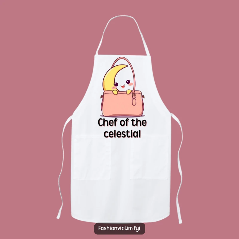 Funny Moon & Handbag Apron: Cook with Celestial Style and Humor