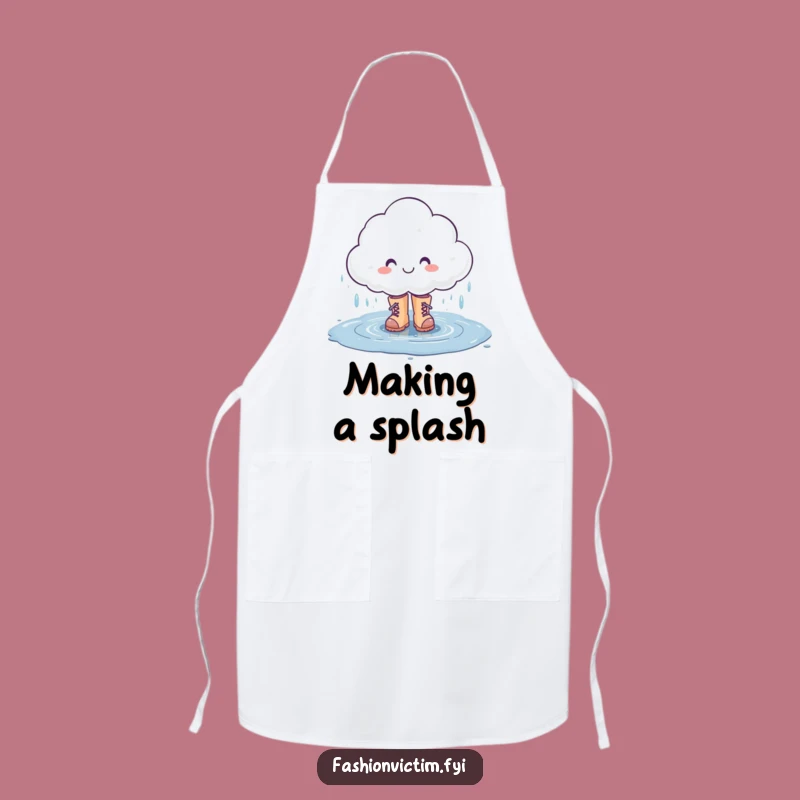 Funny Rain Cloud Apron: Cheerful & Hilarious Kitchen Accessory Gift