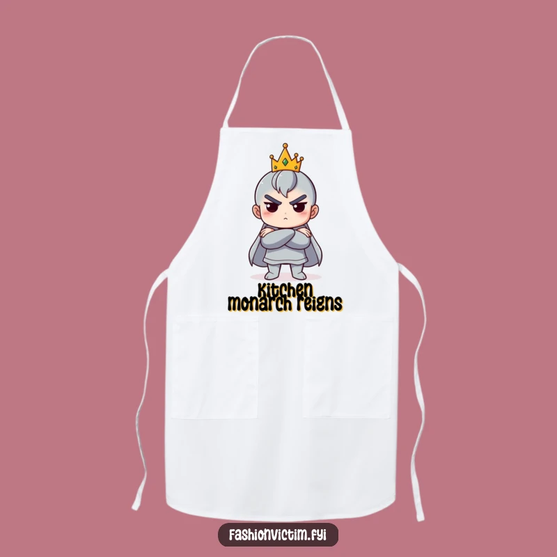 Funny Royal Attitude Apron: Tiny Crown Chef, Functional and Hilarious Gift