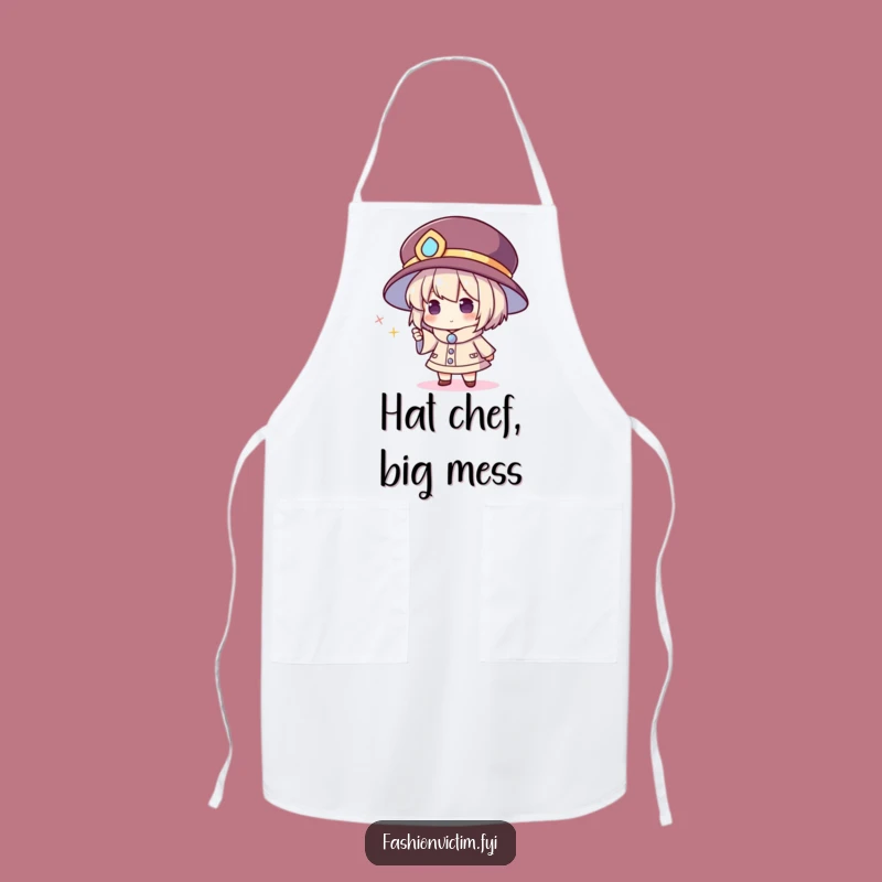 Funny Oversized Hat Chef Apron: Cook with Comedy and Grand Style