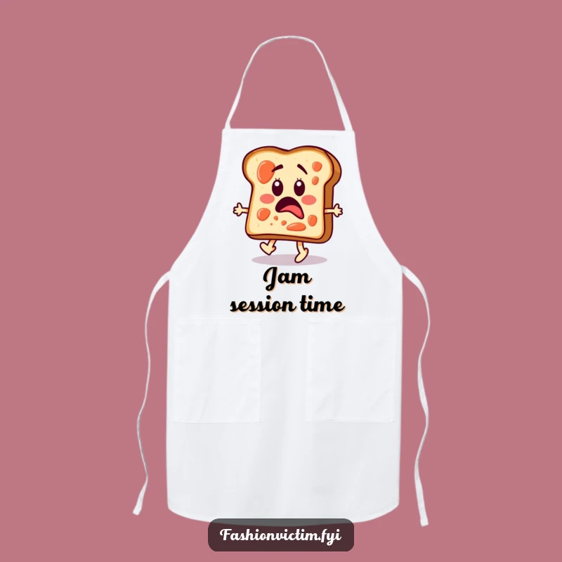 Funny Toast Runway Apron: Cook in Style with Breakfast Flair