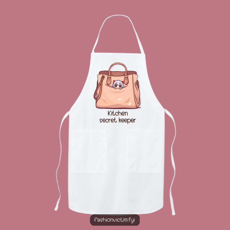Funny Style Secret Apron: Tiny Character in Big Bag, a Funny Gift for Fashionistas