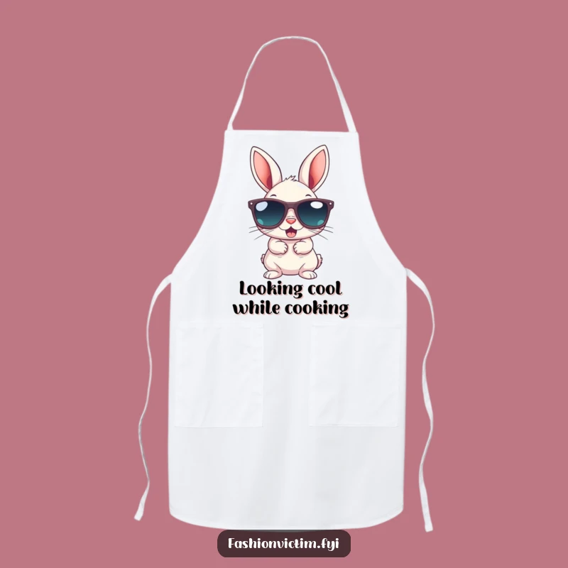 Funny Bunny Gigantic Sunglasses Apron - Cool Kitchen Humor