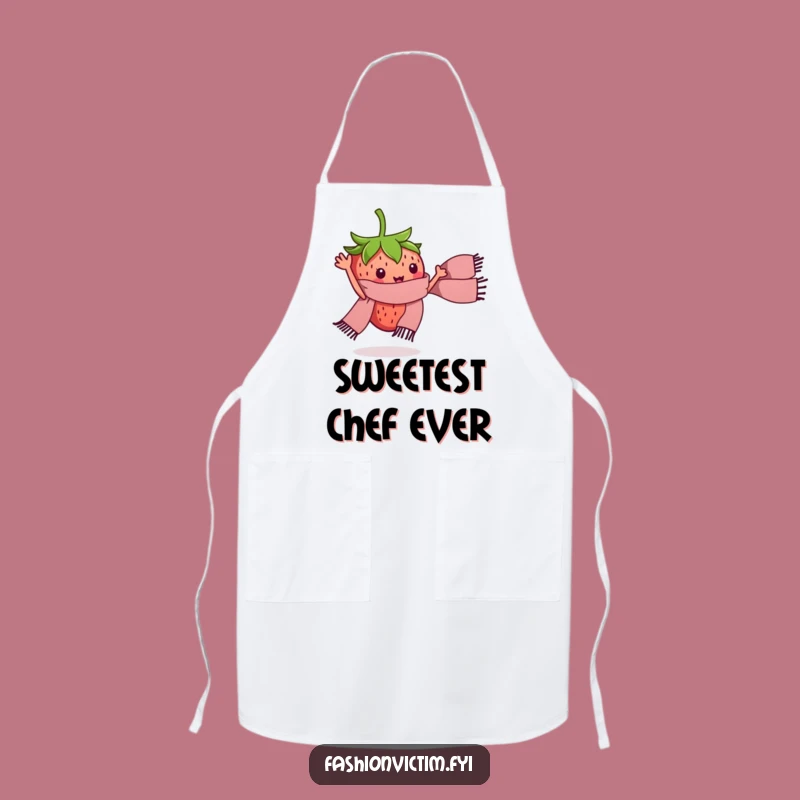 Funny Strawberry Scarf Apron - Hilarious Kitchen Style for Fruit Lovers!