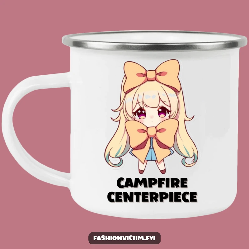 Funny Dramatic Bow Camping Mug: Adventure with Grand Style!