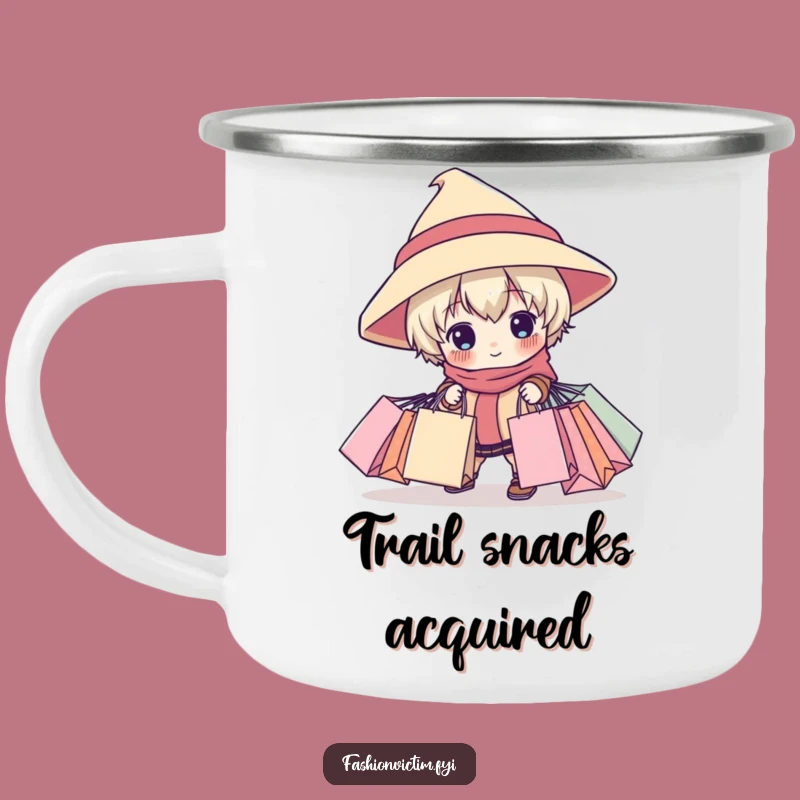 Funny Campfire Tripper Mug: Child in Big Hat, a Rustic Funny Gift for Outdoors