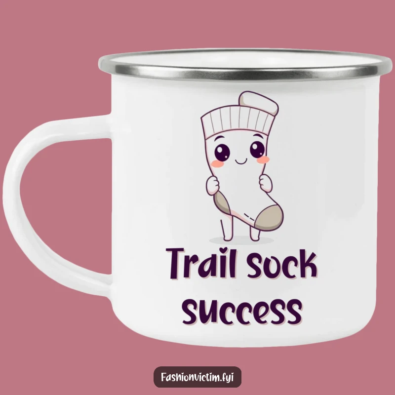 Funny Sock Match Camping Mug: Laundry Adventures, Durable and Hilarious Gift