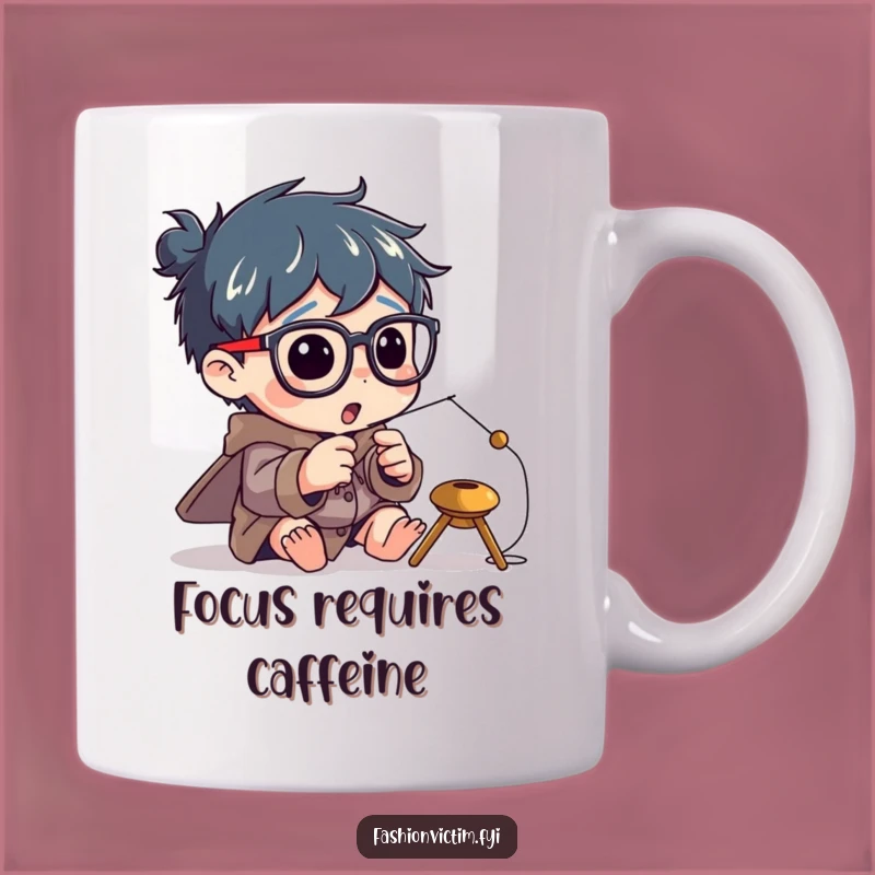 Funny Needle Threading Mug: Big Specs, Tiny Goal Gift!