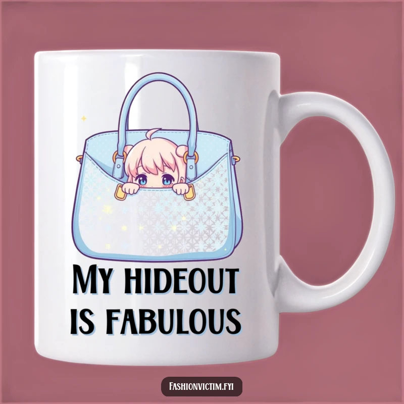 Funny Peek-a-Boo Handbag Lover Mug: A Hilarious Gift for Her