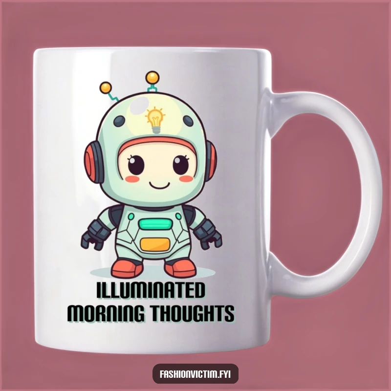 Funny Robot Lightbulb Mug - Hilarious Gift for Smart & Quirky People!