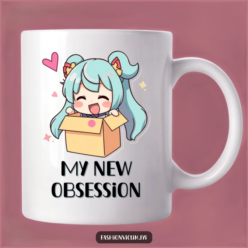 Funny Unboxing Mug: Character with Huge Accessory, Perfect Funny Gift for Excitable Souls