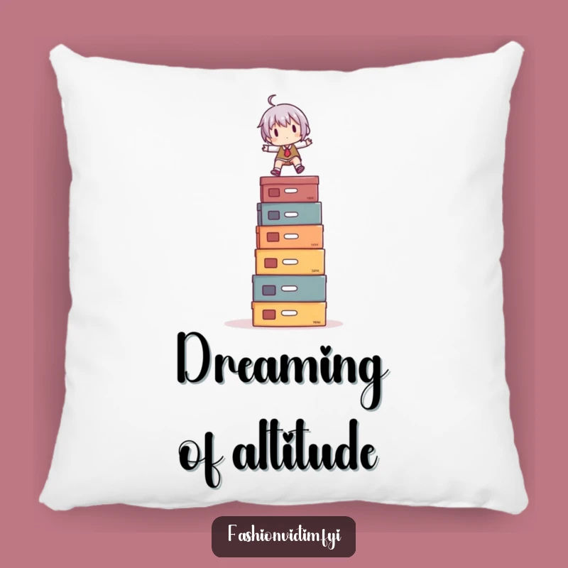 Funny Pillow: Shoe Box Balancer Character Cushion, Comfy and Hilarious Home Decor Gift