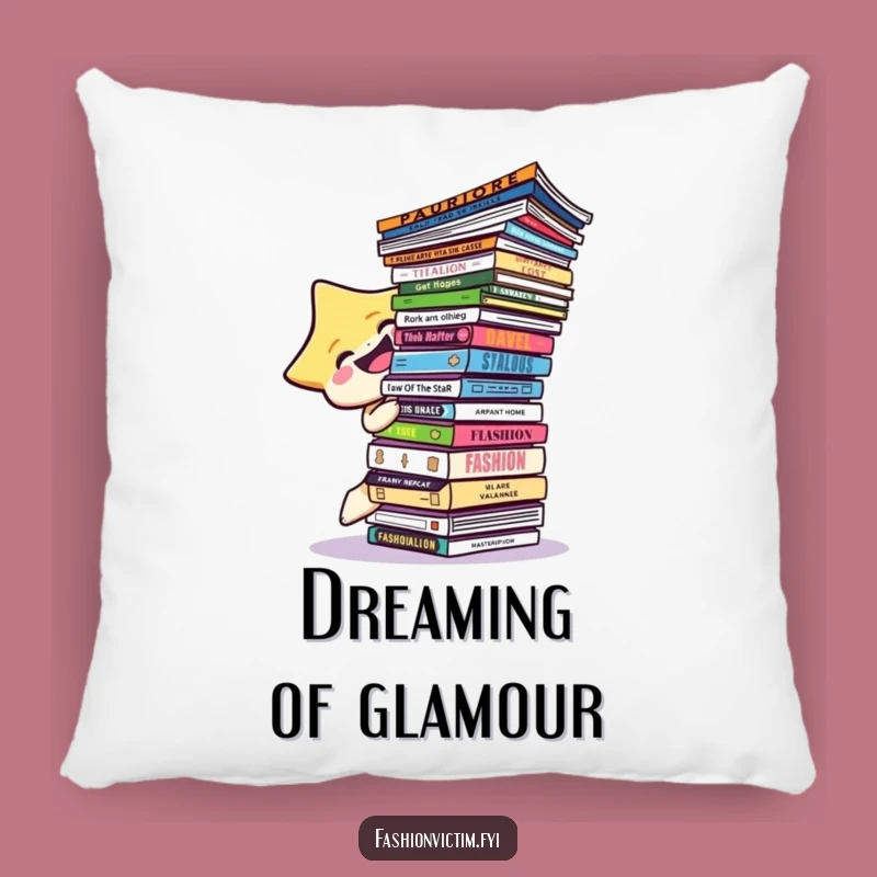 Funny Star Magazine Lover Pillow - Comfy Humorous Accent Pillow Gift