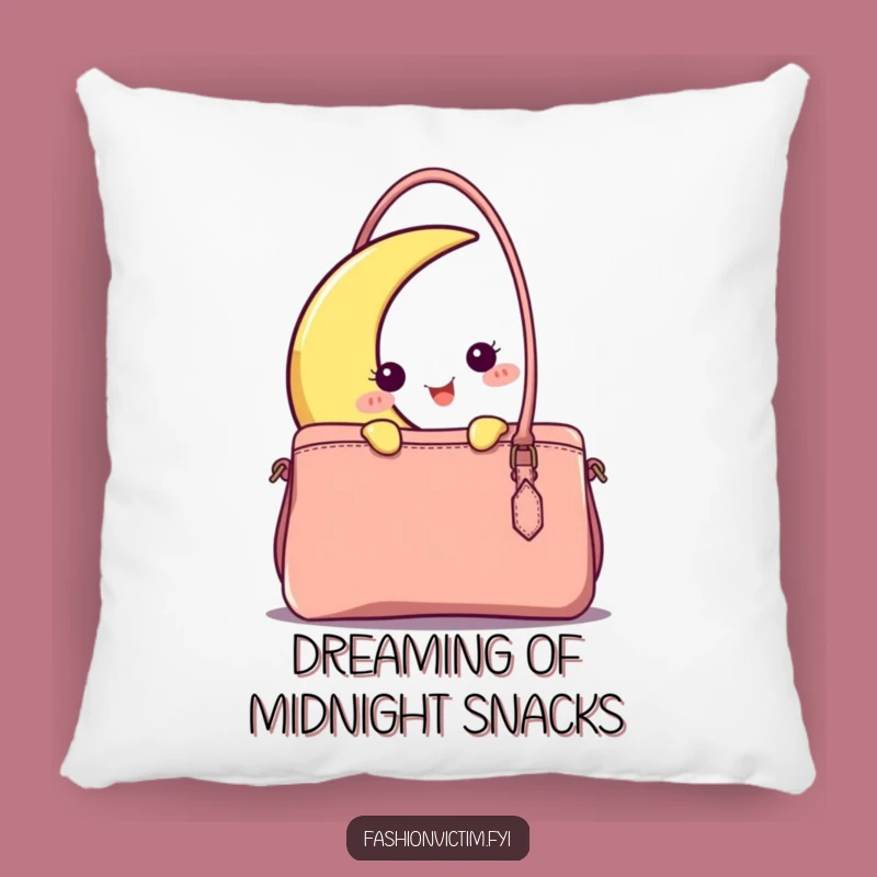 Funny Moon & Handbag Pillow: Cozy Celestial Comfort with a Smile