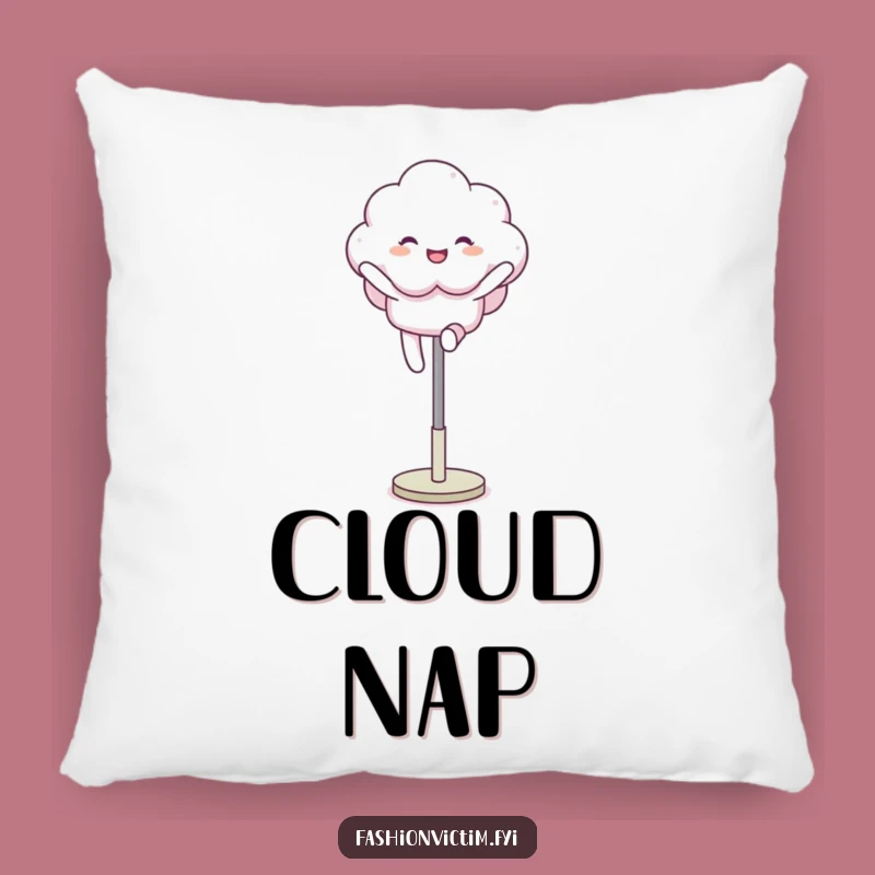 Funny Cloud Leap Pillow: Add Cozy Whimsy and Playful Humor to Your Home