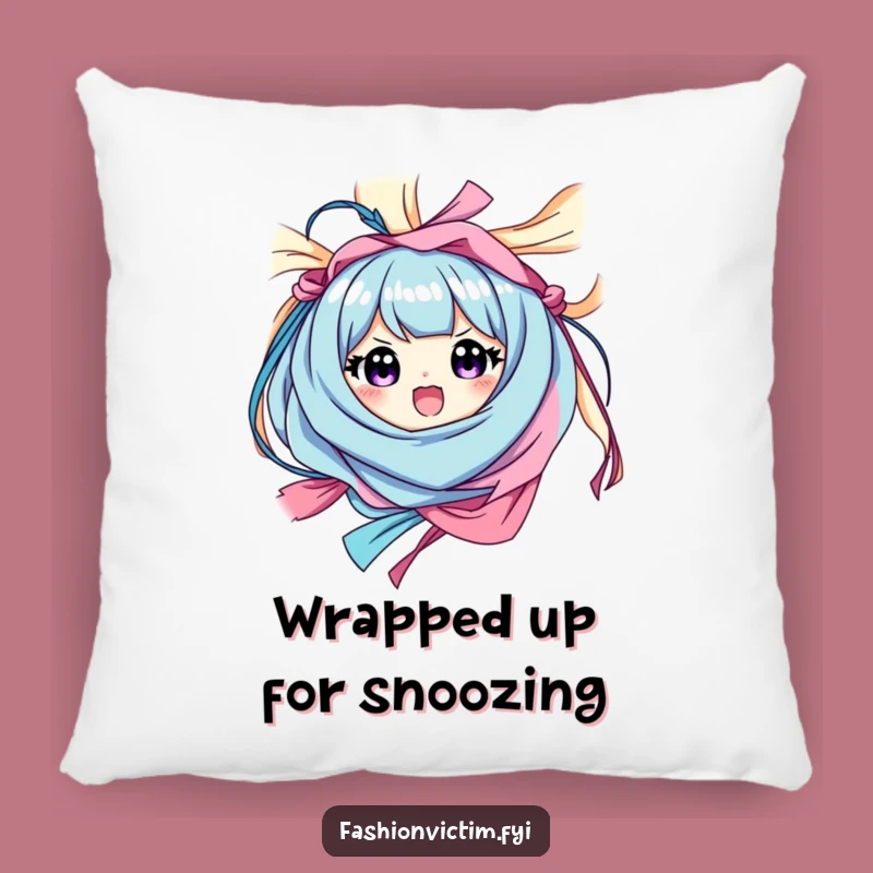 Funny Fabric Fiesta Pillow: Cozy Comfort with a Happy Tangle