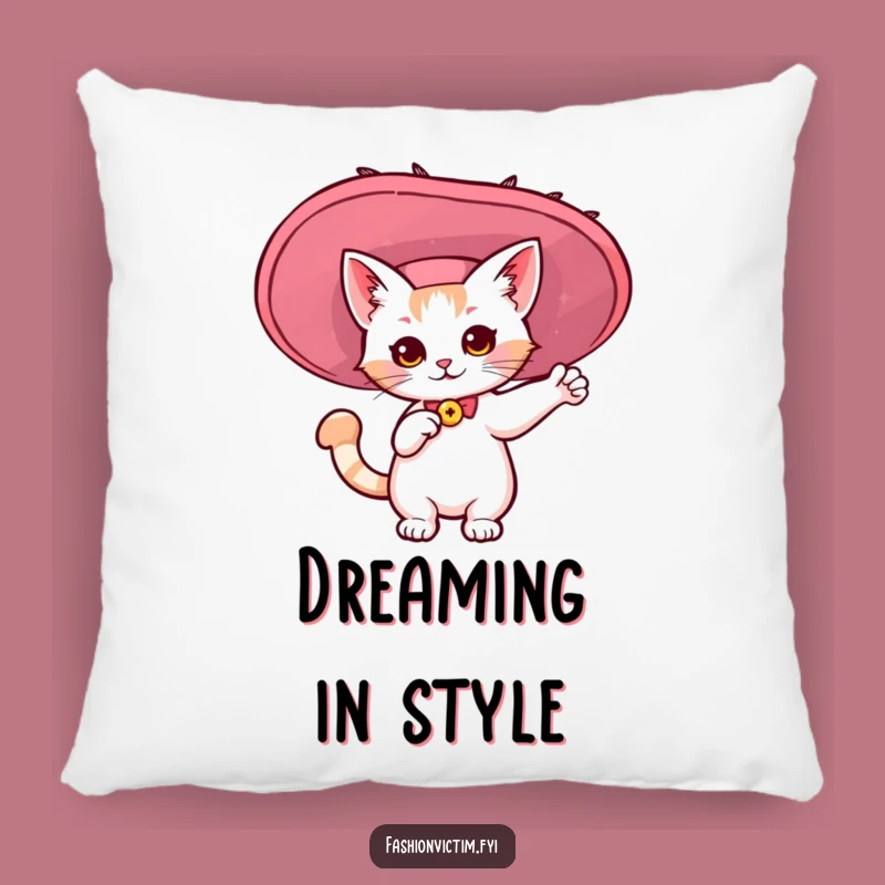 Funny Kawaii Cat Hat Pillow - Cozy & Hilarious Decor for Dramatic Naps!