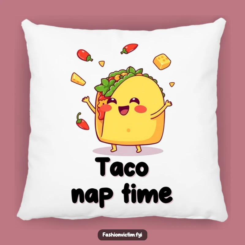 Funny Kawaii Taco Pillow - Cuddle Up with Cute and Comical Comfort!