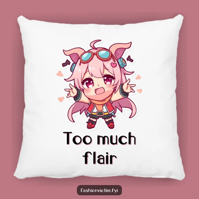 Funny Mismatched Accessories Pillow - Comfy Humor for Your Couch!