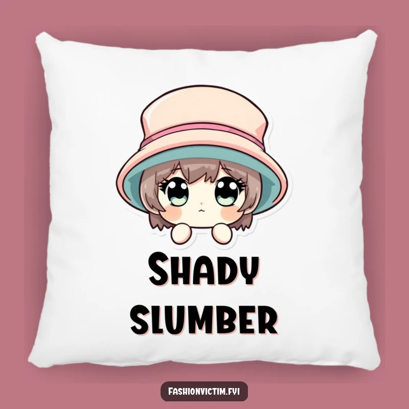 Funny Peeking Hat Pillow, Comfy Accent with Bewildered Charm