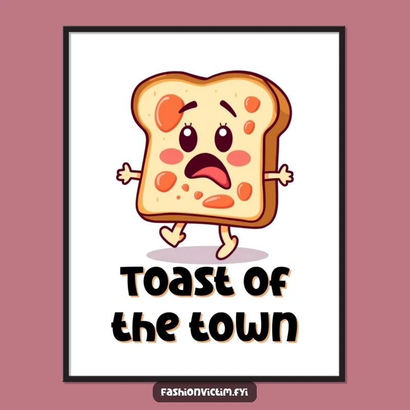 Funny Toast Runway Digital Print: Instant Style for Your Walls