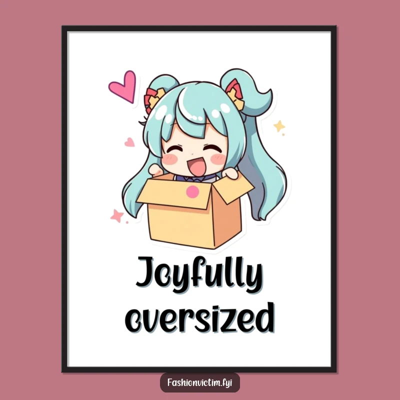 Funny Digital Art Print: Accessory Unboxer Character, Instant Hilarious Decor for Any Room