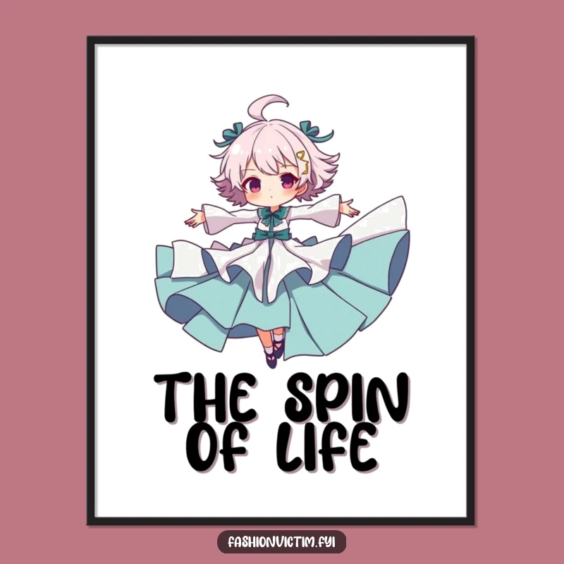 Funny Dramatic Twirler Digital Art: Instant Expressive Decor for Your Walls