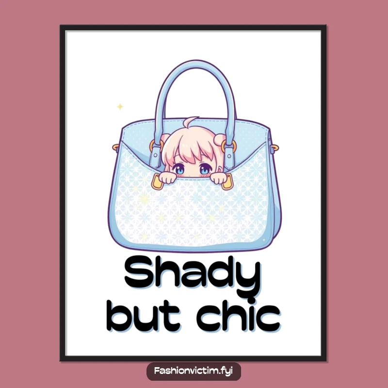 Funny Handbag Art Print: Hilarious Decor for Any Space
