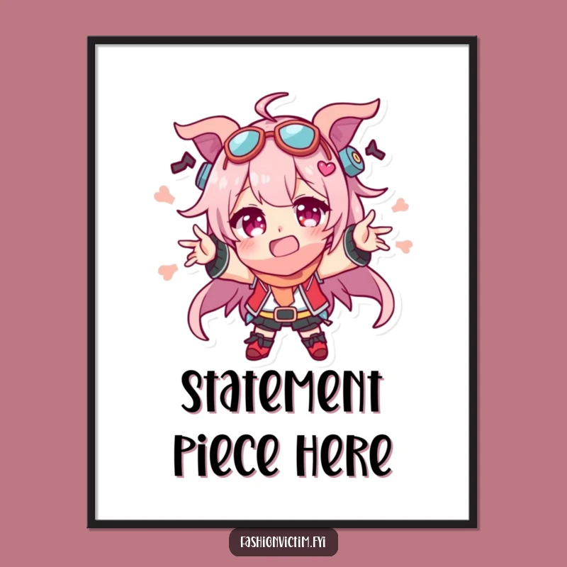 Funny Chaotic Character Poster - Hilarious Wall Art for Eclectic Spaces!