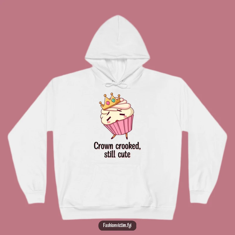Funny Confused Cupcake Hoodie: Cozy Up with Royal Sweetness and Humor