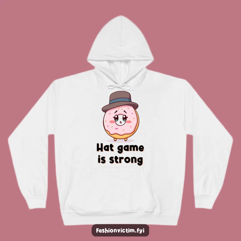 Funny Donut Shocked Hoodie: Cozy & Hilarious Pastry Reflection Gift