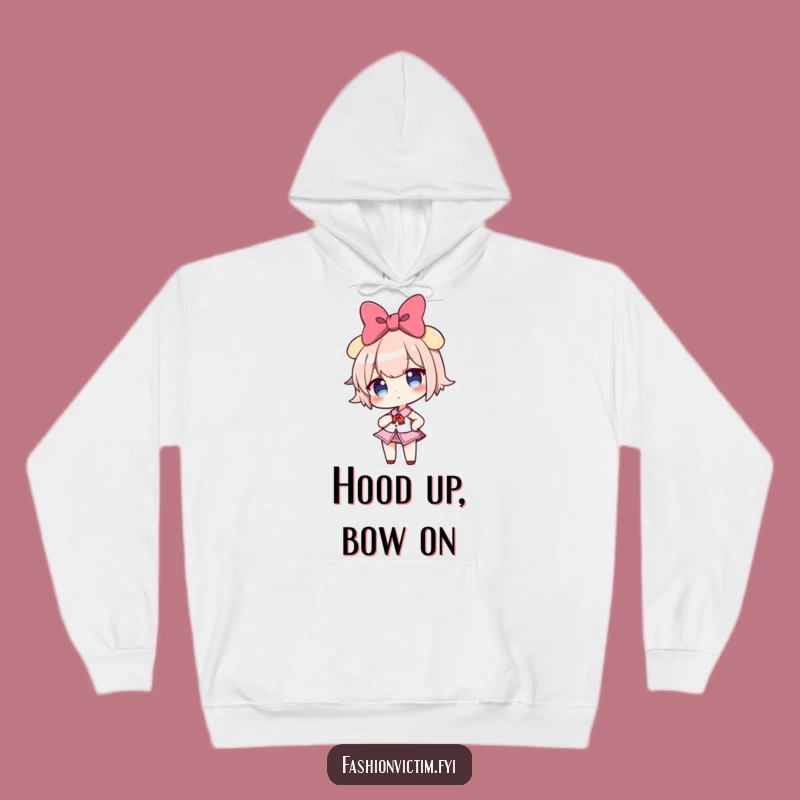 Funny Confident Bow Girl Hoodie: Cozy Confidence, Hilarious Style
