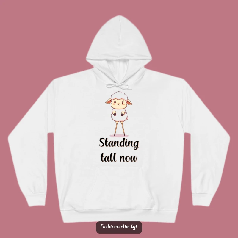 Funny Sheep Stilts Hoodie: Cozy Up with Farm Animal Fun