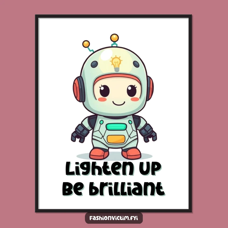 Free Printable Wall Art: Smart Robot Character, Clever Downloadable Decor for Your Home