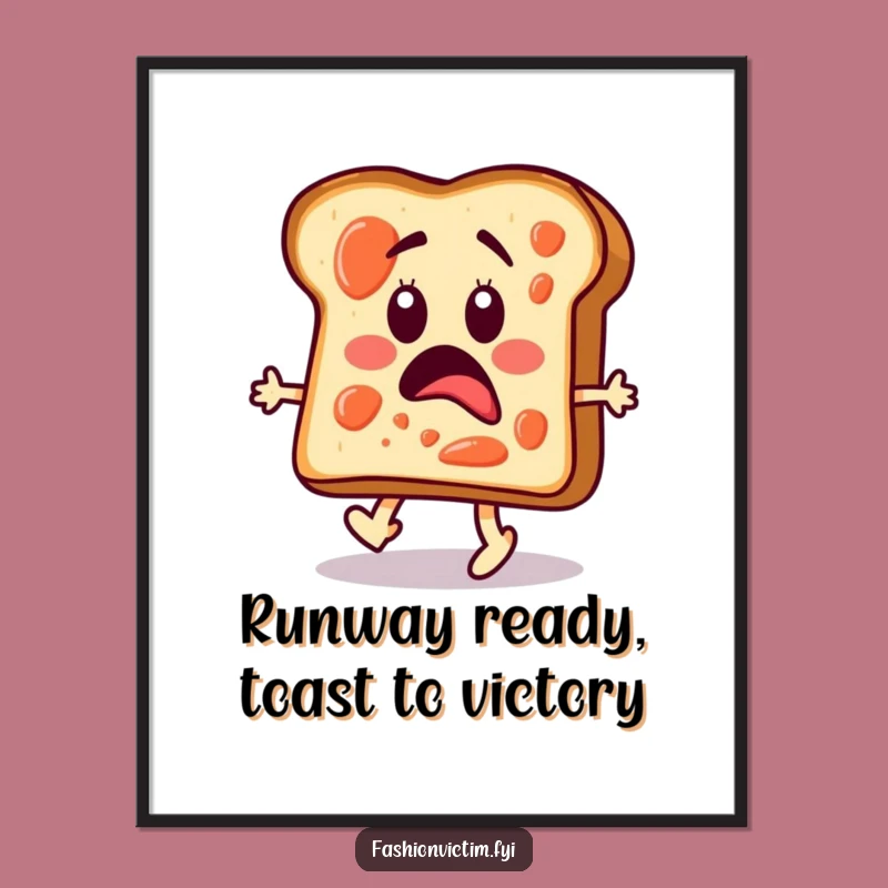 Free Printable Wall Art: Toast Runway Surprise - Downloadable DIY Decor