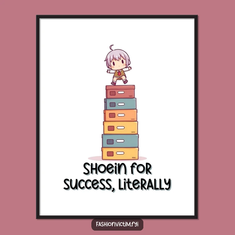 Funny Free Printable Wall Art: Shoe Box Balance! Hilarious Downloadable Decor