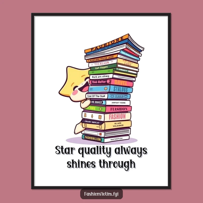 Free Printable Wall Art: Funny Laughing Star Fashionista Home Decor Download