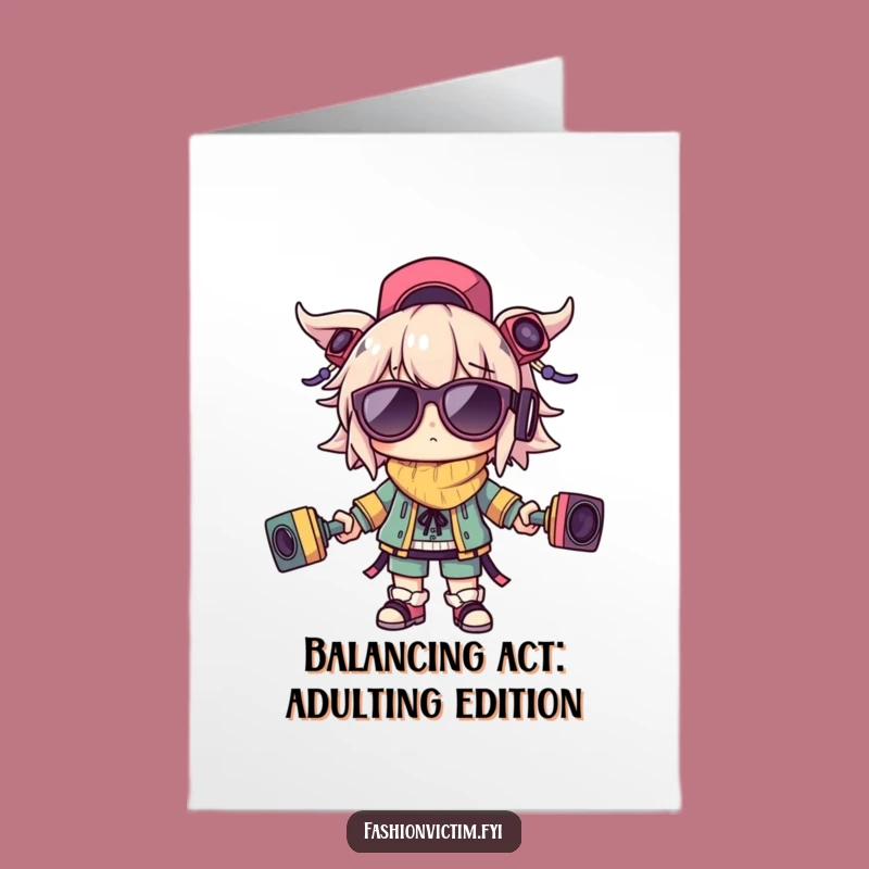 Funny Free Printable Birthday Card: Accessory Juggler - Hilarious DIY Gift