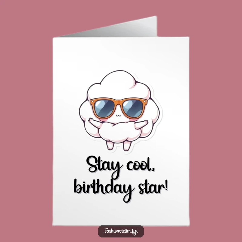 Free Printable Birthday Card: Cool Cloud Sunglasses, Funny Downloadable Gift
