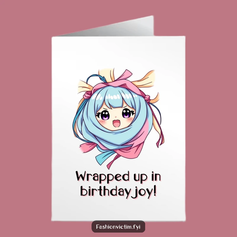 Free Printable Birthday Card: Fabric Tangle Character - Hilarious Surprise Gift