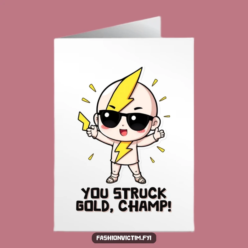 Congrats! Free Printable Electrifying Card for Bold Achievements