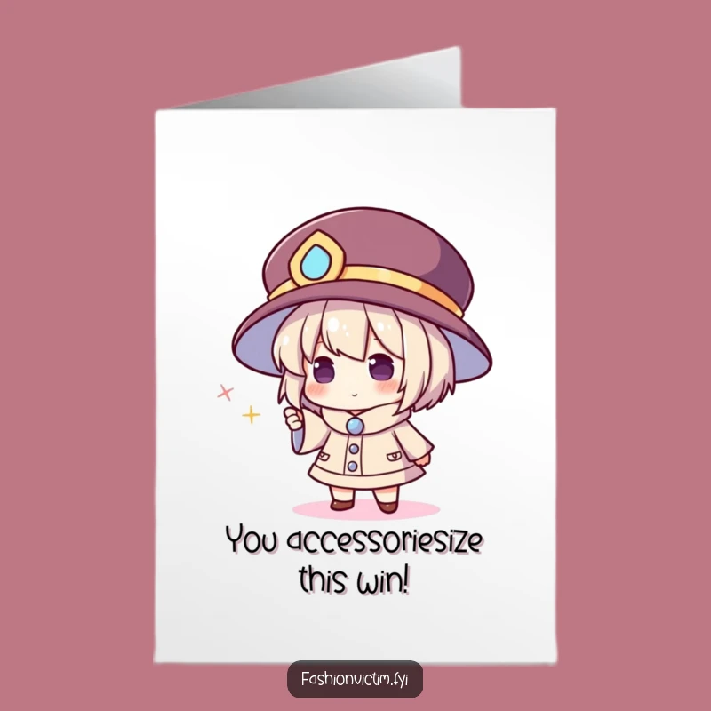 Free Printable Congrats Card: Humorous Hat Guy - Perfect Downloadable Gift