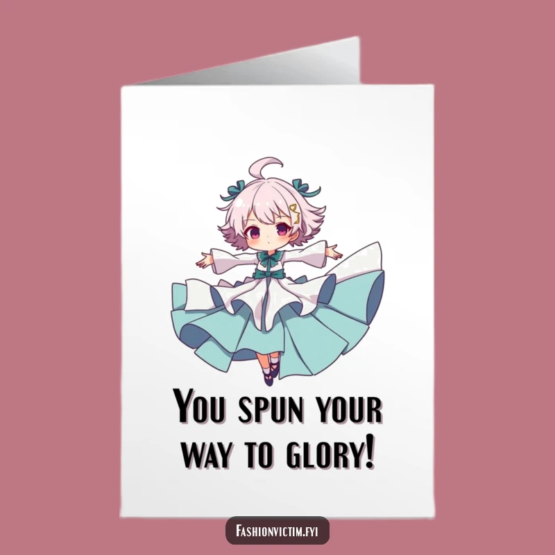 Free Printable Congrats Card: Ruffled Character - Perfect Downloadable Gift