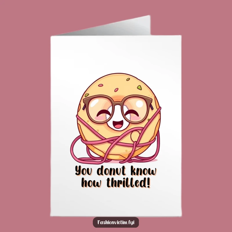 Free Printable Congrats Card - Giggling Doughnut Yarn Mess Downloadable Gift
