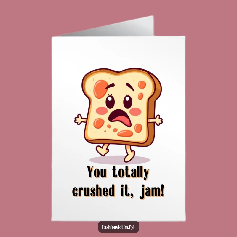 Free Printable Congrats Card: Toast Runway Surprise - Downloadable DIY Gift
