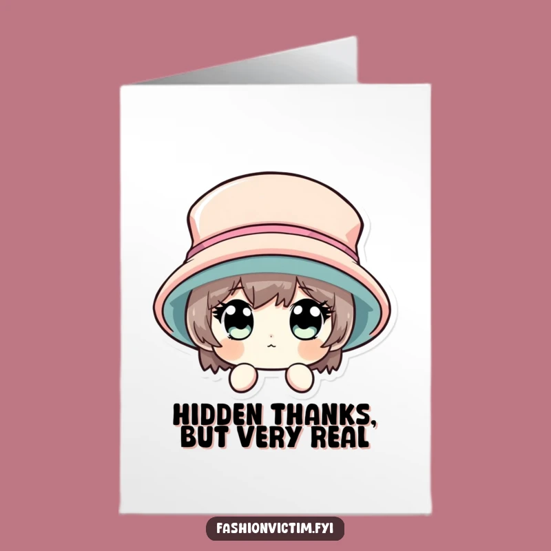 Free Printable Thank You Card: Big Hat Thanks, Funny Gratitude!