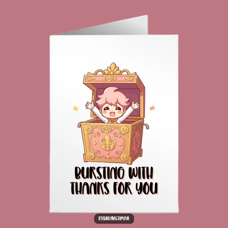 Free Printable Thank You Card: Bursting with Gratitude Design